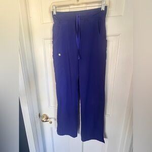 FIGS Kade cargo scrub pants royal blue XXS